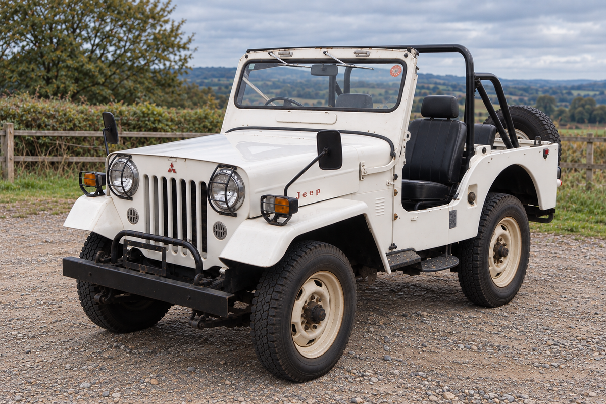 1976 Mitsubishi Jeep J54 4WD - 2.7 diesel, Willys CJ-3B derived, JDM import